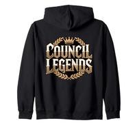 Council Legends Student Council Vibes Giornata delle Elezioni Scolastiche Felpa con Cappuccio