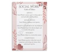 Counselor Ethics Poster Social Work Office Decor