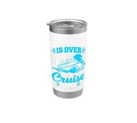Count Down Is Over It's Cruise Time Family Vacation Bicchiere termico in acciaio inox doppia parete