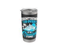 Count Down Is Over It's Cruise Time Family Vacation Bicchiere termico in acciaio inox doppia parete
