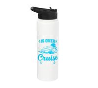 Count Down Is Over It's Cruise Time Family Vacation Stainless Steel Insulated Water Bottle