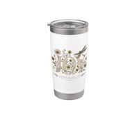 Count it all joy James 1:2 cristiano floreale libellula fede Bicchiere termico in acciaio inox doppia parete