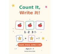Count It, Write It!: 108 Counting Activities for Kids Ages 4 -7 Count, Trace and Write Numbers 1-10 and Number Words, with Picture Sums and Bonus Games