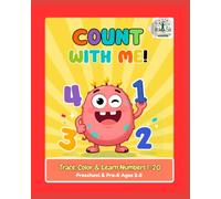 Count with me!: Trace, Color and Learn Numbers from 1-20