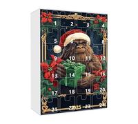 Countdown Calendar, 24 Days Countdown Pendant Set Acrylic Ape 2D Festive Decoration For Men Husband Family Kids Adults Home Activities Holiday Festival Party Desk Fireplac
