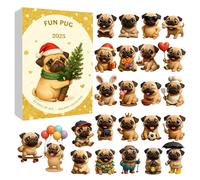 Countdown Calendar - 2D Flat Acrylic Collectible Pendant Scene Props - 24 Day Christmas Countdown With Pendants, for Kids Niece Granddaughter Family Friends Teens Schoolbag Pencil Case Backpack