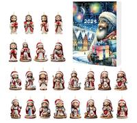 Countdown Calendar, acrilico 2D Festive Ornament Decor For House, 24 giorni Countdown Jesus Pendant Set, Seasonal Decor For Holidays, Party Home Activities Wall Gathering Display Festival