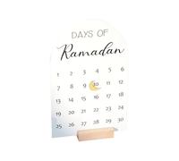 Countdown Calendar - Acrylic 20cm 12.7cm Calendar | Magnetic Advent Decor with Movable Magnet, Indoor Table Holiday Countdown | Festive Advent Living Room Ornament, Office Shelf