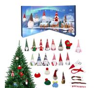 Countdown Calendar, Advent 24 Days Holiday Planner, Festive Ornament Toy Decor Display, Fun Daily for Kids, Toddler, Teen, Girl, Boy, Men, Women, and Whole Family Celebration