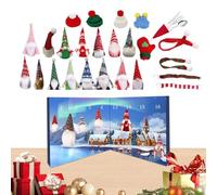 Countdown Calendar Box, Advent 24 Days, 8.27x8.27in Festive Holiday Planner, Fun Surprise Compartments, Reusable Decorative Design for Kids, Teens, Adults, Girls, Boys, Family