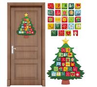 Countdown Calendar, Days Christmas Countdowns Calendar Handmade Ornaments Pendants | Handmade Christmas Ornaments | 24 Days Pendant Countdowns For Winter Holiday Party Home Wall