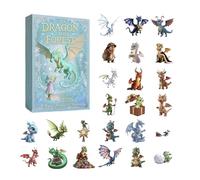 Countdown Calendar Dragon | 24 Day 2D Acrylic Decorations,Christmas Dragon Ornaments Countdown | for Thanksgiving Holiday Birthday Party Offices Home Room Door Window Tree School Dormitory