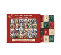 Countdown Calendar Puzzle Toy - 2024 Christmas Dog Puzzle | Vacanze Alle Vacanze | 1000 Pezzi Puzzle Interattivo Genitore-figlio Per La Presepe, La Notte In Famiglia, Display
