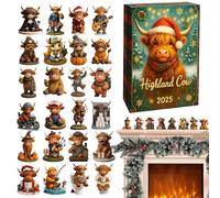 Countdown Calendario 'Avvento giocattolo | Figure 3D come decorazione per scene | Calendario di Natale 2025 | Per bambini e adulti, per feste, compleanni, feste, negozi, soggiorno, camera da