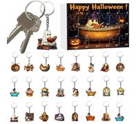 Countdown Di Halloween - Calendario Countdown Da 24 Giorni Con Ciondoli Per Halloween | per Scene, Decorazioni Fantasma in Acrilico 2D - Per Astuccio, Borsa Scuola E Zaino