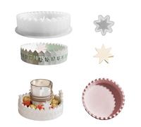 Countdown Number Tray Resin Silicone Mold DIY Calendar Circular Storage Tra J2J5