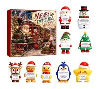 Countdown Per Natale 9 Figurine Da Scrivania Bambole Collezionabili