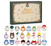 Countdown To Christmas - 2D Acrylic Pendant Ornament | 24 Day Inspirational Crochet Animals For Girls Boys Adults Women | Daily Holiday Halloween Christmaas Surprise Gift Decor