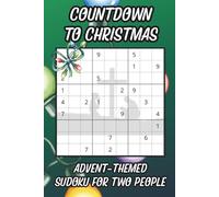 Countdown to Christmas, Advent-Themed Sudoku for Two People: One Puzzle Per Day Per Person for Adults & Seniors
