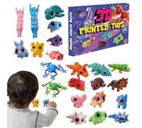 Countdown To Christmas, Calendar 3D Printed, Cute Flexible Articulated