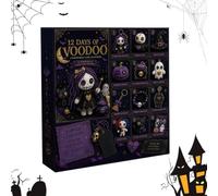 Countdown to Halloween Calendar - 12-Day Cute Dark Theme Keychain Pendant