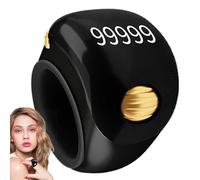 Counter Anello, Contatore per dita elettroniche - Anello a 5 cifre con display elettronico,Strumento di conteggio manuale portatile, tasbeeh digitale in rotazione per meditazione,
