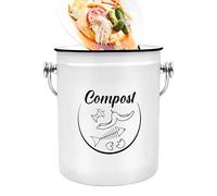 Counter Compost Bin, Bancone da Cucina | Contautore di Compost resistente al Controdore 5L,Frutta Secchio di rifiuti di verdure Rust Rust Routed Coed Indoor per la Famiglia, Amici