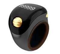 Counter Ring, 5 Digit Electronic Finger Clicker, 0.08 Inches Digital Display, Manual Tally Counter for Meditation, Prayer, and Relaxation, Green, Rose Gold, Dark Black