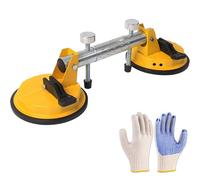 Countertop Alignment Clamps, Adjustable Granite Seam Setter with Vacuum Suction Cups, Pro Countertop Installation Tool for Granite Stone Marble Slab Glass (Yellow)