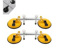 Countertop Alignment Clamps, Adjustable Seamless Seam Setter with Vacuum Suction Cups, Adjustable Floor Suction Cup Tool, Floor Gap Fixer Tool for Stone Slab Glass Joining and Leveling(150mm,2pc)