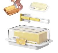 Countertop Butter Keeper - Ceramic Buttering Dish | 8oz Capacity | Airtight Seal For Freshness | Dishwasher Safe | Compact Design For Kitchen Storage | Easy Spread Butters Crock