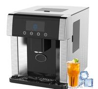 Countertop Ice Maker con distributore d'Acqua, Display LCD, 3 Dimensioni del Ghiaccio, 15 kg/24 Ore per casa, Ufficio, Cucina, Bar
