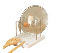Countertop Pot Lid Stand - Drip Tray Racks, vasetti Lids Holders, Spoon Rest Cooking Rack Baking Sheet Cutting Board Kitchen Pantry Storage | Perfect Suitable Ideal for Uages Scenarios