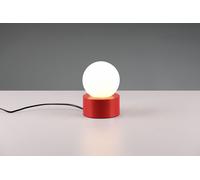 COUNTESS LAMPADA DA TAVOLO BASE IN METALLO ROSSA CON VETRO BIANCO ACCENSIONE TOUCH H. 17CM 1 LUCE ATTACCO E14