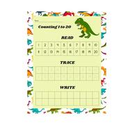 Counting 1 to 20: Read, Trace, & Write