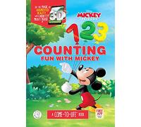 Counting Fun with Mickey - Little Hippo Books - Augmented Reality - Come-to-Life Learning with Disney's Mickey Mouse - Children's Padded Board Book