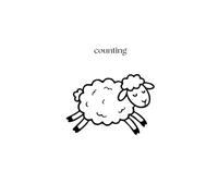Counting Sheep: Cute sheep themed notebook