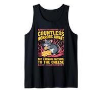 Countless Horrors Await Vintage Japanese Rat Meme Eat Cheese Canotta