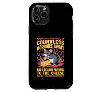 Countless Horrors Await Vintage Japanese Rat Meme Eat Cheese Custodia per iPhone 11 Pro