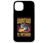 Countless Horrors Await Vintage Japanese Rat Meme Eat Cheese Custodia per iPhone 13