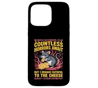 Countless Horrors Await Vintage Japanese Rat Meme Eat Cheese Custodia per iPhone 15 Pro Max