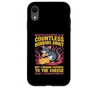 Countless Horrors Await Vintage Japanese Rat Meme Eat Cheese Custodia per iPhone XR