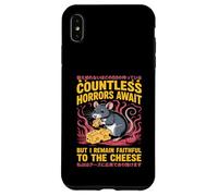 Countless Horrors Await Vintage Japanese Rat Meme Eat Cheese Custodia per iPhone XS Max