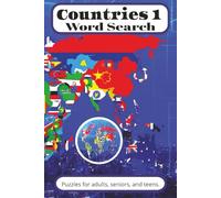 Countries 1 Word Search Puzzle Book: Word Searches with Easy to Read Print about Countries, Government Systems, Legal Systems and More | 6x9 inches, ... Gift for Vacations, Holidays and Free Times