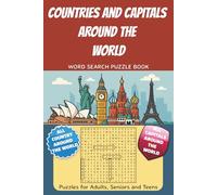 Countries And Capitals Around The World: With Easy to Read Print | 6x9 inches, 110 pages | Gift for Vacations, Holidays, and Relaxing Times