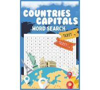 Countries and Capitals Word Search: Word Searches with Easy to Read Print about Cities, Travel the World and More | 6x9 inches, 111 pages | 50+ ... Vacations, Holiday, Birthdays and Free Times