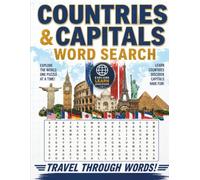 Countries & Capitals Word Search: Educational World Geography Puzzles Featuring Countries, Capitals, Continents, and Global Landmarks for Adults, Teens, and Students
