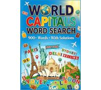 Countries & Capitals Word Search Puzzle Book Fun Brain Games for Geography Lovers: Compact size 6*9" 200 pages