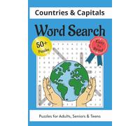 Countries & Capitals Word Search Puzzle Book: Word Searches with Easy to Read print about Countries, Capitals, Cities and more | 6x9 inches, 110 pages | 50+ Puzzles ... Gift for Vacations, Holidays, and Free Times.