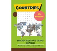 Countries Hidden Message Word Search Puzzles: Word searches with easy to read print about countries with hidden facts about each one | 6x9 inches, 70 pages | Gift for puzzle lovers and travel buffs